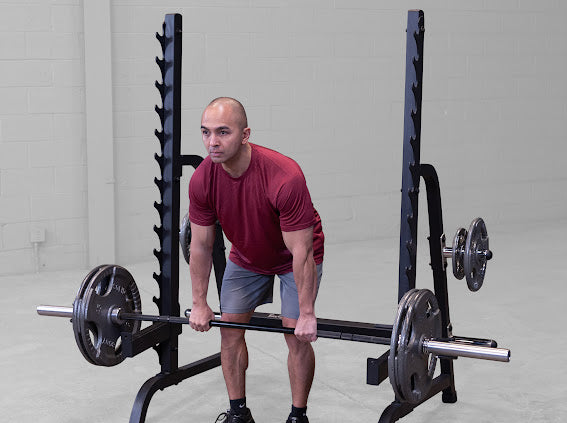Body-Solid GPR370B Olympic Multi-Press Rack – Heavy-Duty Home Gym Squat & Bench Rack