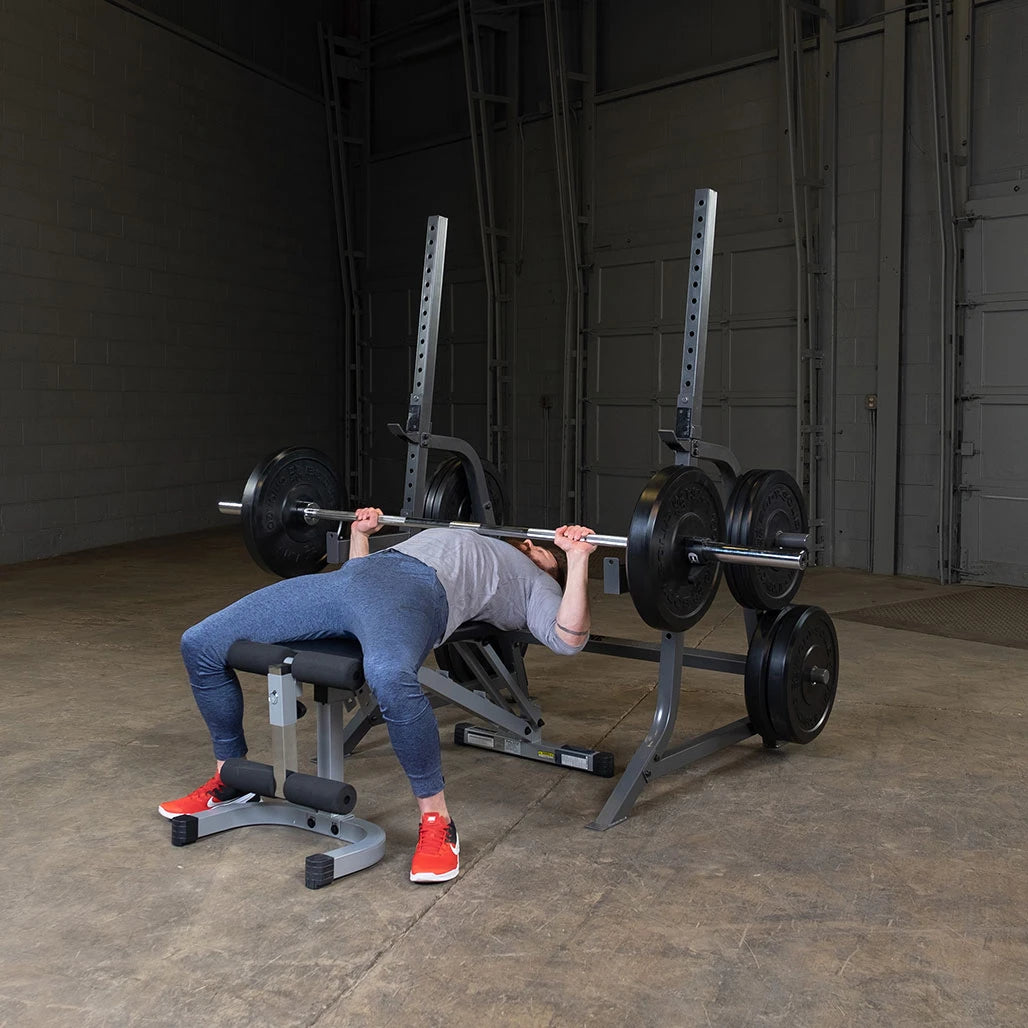 Body-Solid Powerline PMP150 Multi-Press Rack – Compact Home Gym Squat & Bench Press Rack