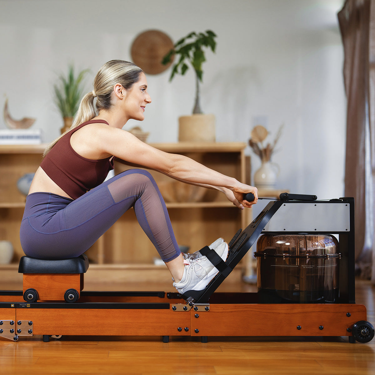 KingSmith WR1 Foldable Water Rowing Machine – Compact 3-Fold Water Resistance Rower
