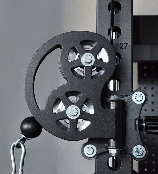 Lift with comfortable motion with the smooth smith gliders on the Major Fitness B52 All In One Home Gym Smith Machine