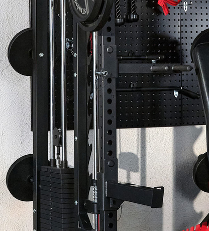 Customize your workout with the attachments and cable system with the Major Fitness B52 All In One Home Gym Smith Machine