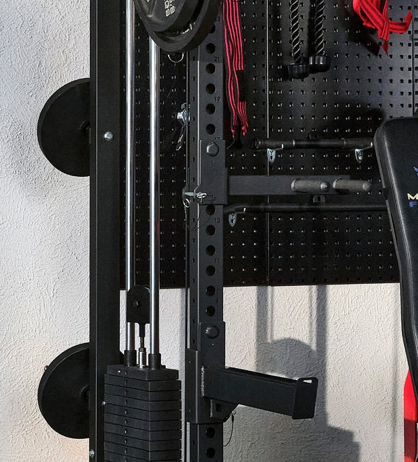 Customize your workout with the attachments and cable system with the Major Fitness F22 Pro All In One Home Gym Smith Machine