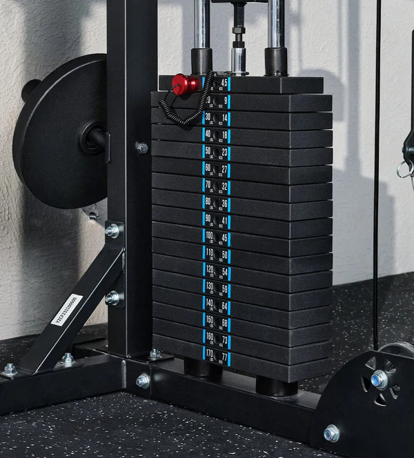 Customize your workout with the weight stack and cable system with the Major Fitness F22 Pro All In One Home Gym Power Rack
