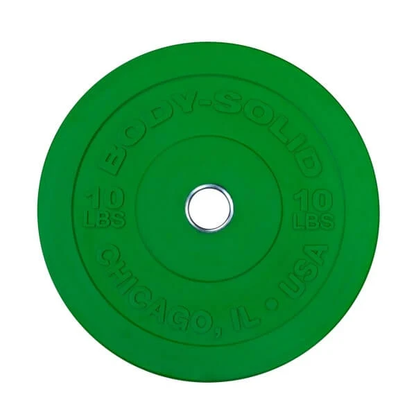 Body-Solid 45 lb Chicago Extreme Colored Bumper Plate Pair OBPXC45