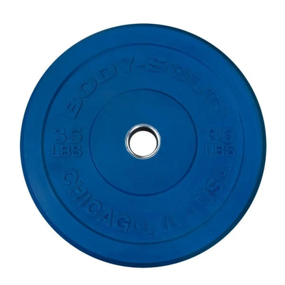 Body-Solid 45 lb Chicago Extreme Colored Bumper Plate Pair OBPXC45