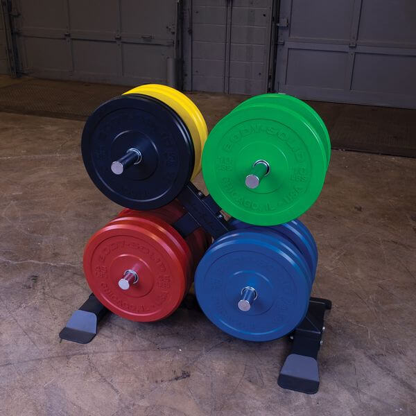 Body-Solid 45 lb Chicago Extreme Colored Bumper Plate Pair OBPXC45