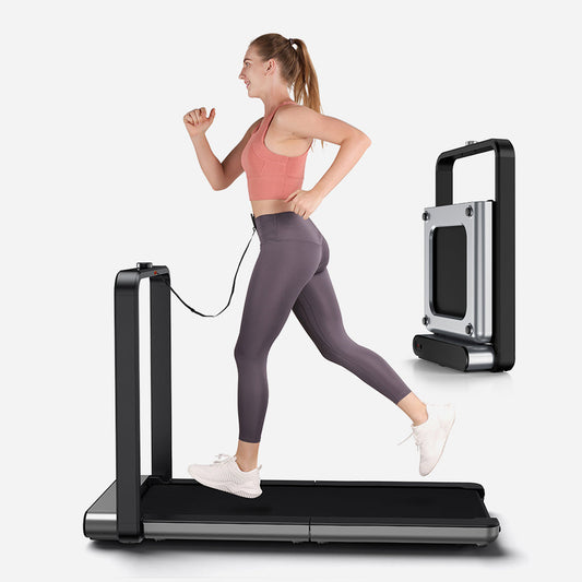 WalkingPad X21 Double-Fold Treadmill - Compact Folding Running Machine, 3.75 HP Brushless Motor, 7.5 MPH, Upright Storage (Gray)