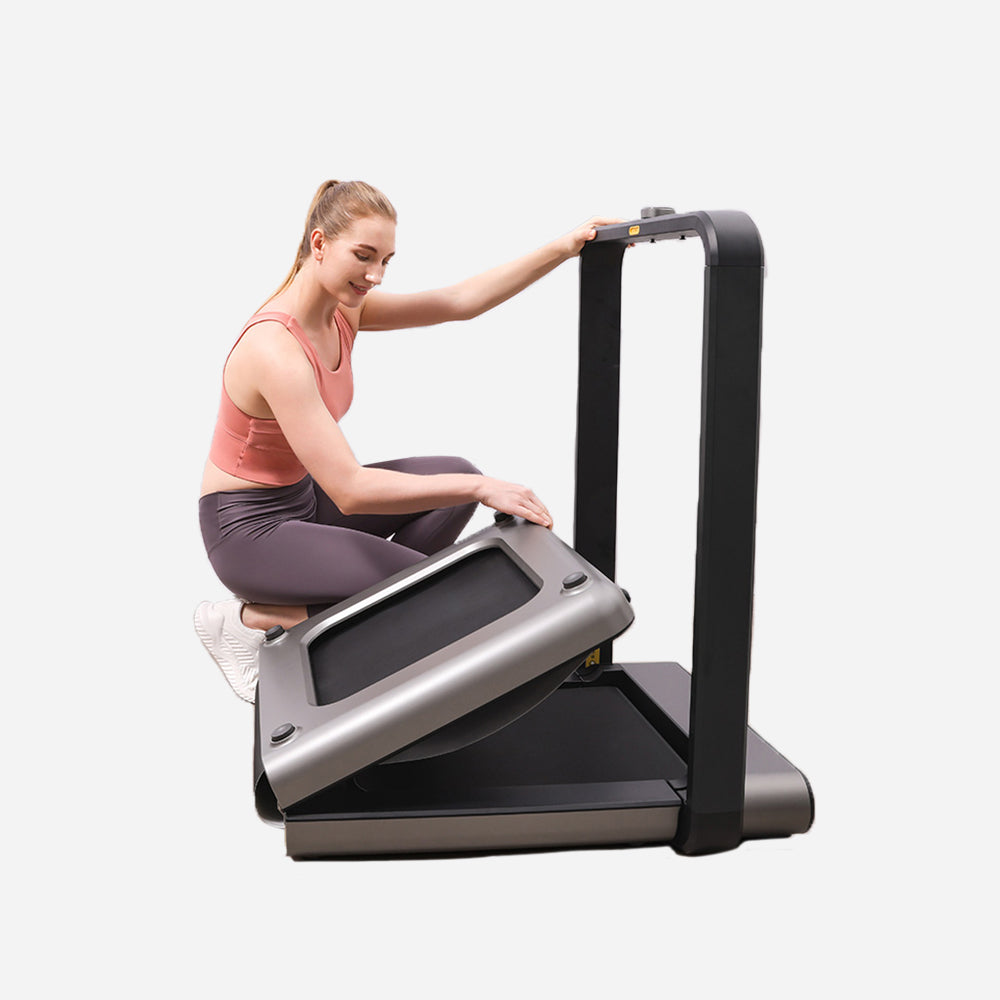 WalkingPad X21 Double-Fold Treadmill - Compact Folding Running Machine, 3.75 HP Brushless Motor, 7.5 MPH, Upright Storage (Gray)