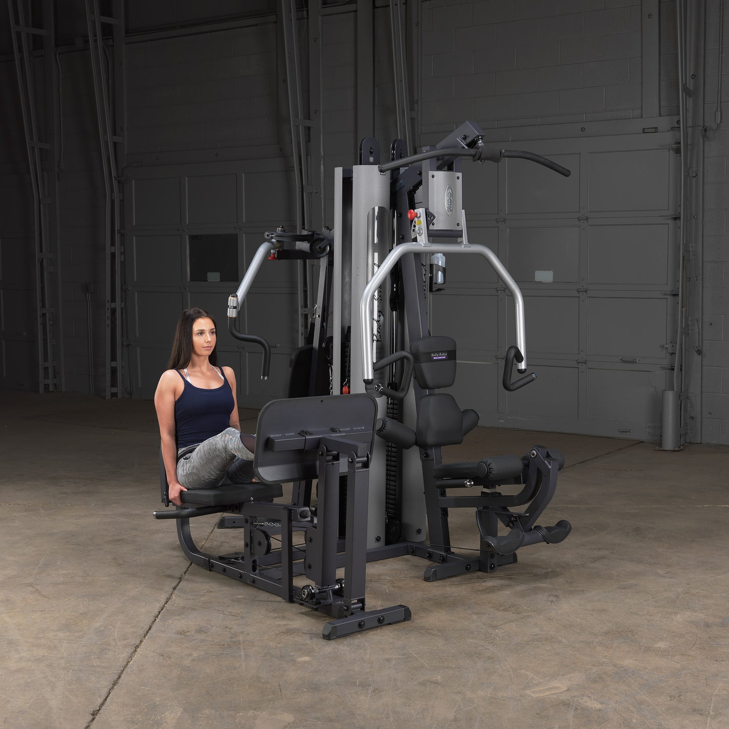 Leg press and calf raise station for the Body-Solid G9S home gym