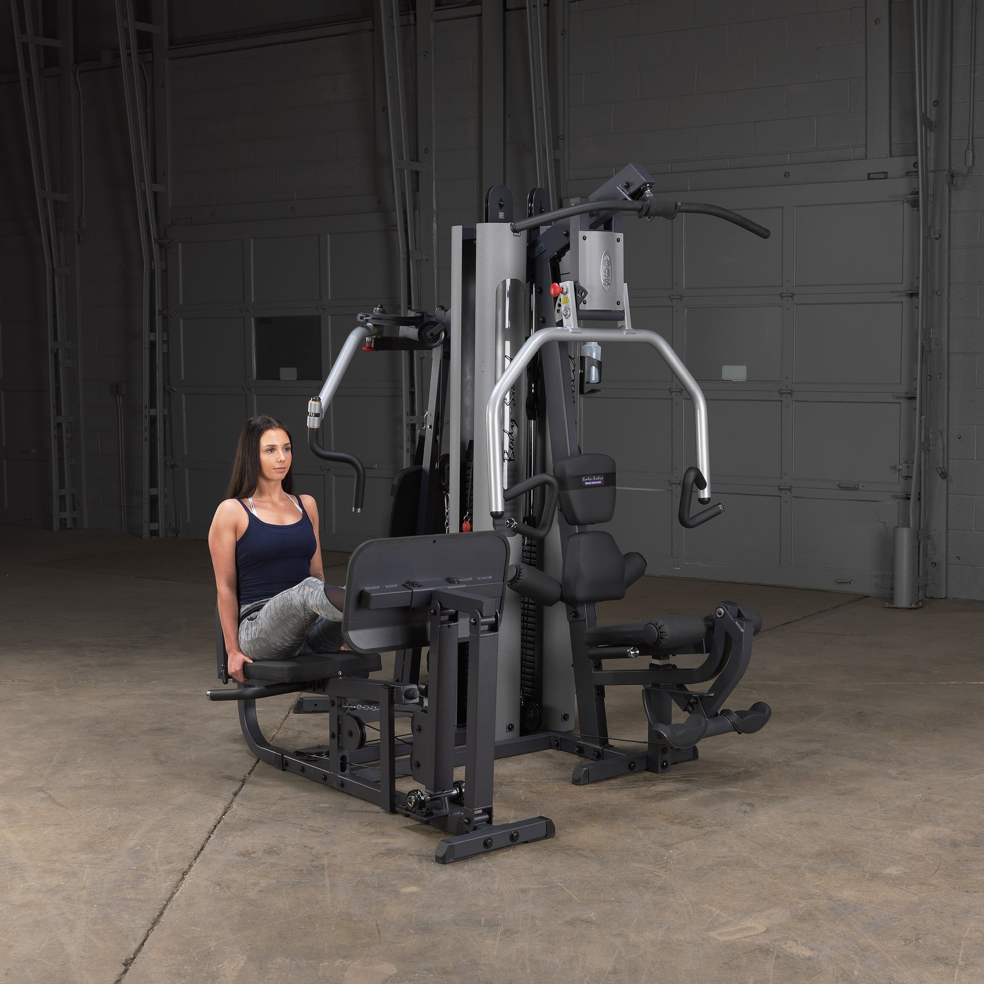 Leg press and calf raise station for the Body-Solid G9S home gym