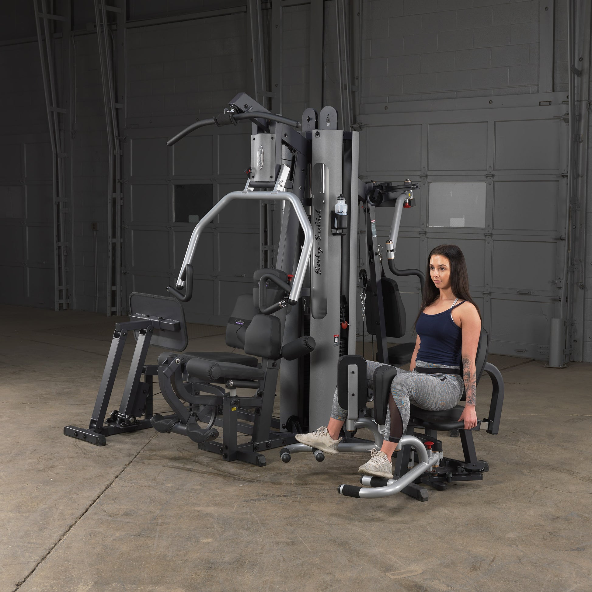 Body-Solid G9S Two Stack Gym installed in a home gym environment