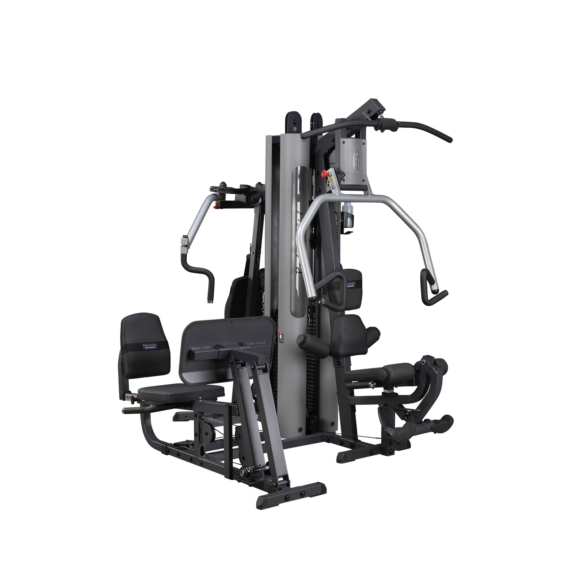 Front view of Body-Solid G9S Two Stack Gym with all stations and dual weight stacks