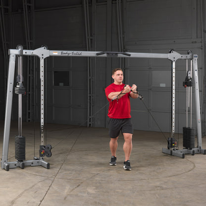 Body-Solid GDCC250 Functional Training Cable Machine with Smooth Weight Stacks