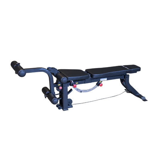 Body-Solid GLEG adjustable FID bench with steel frame and padded backrest