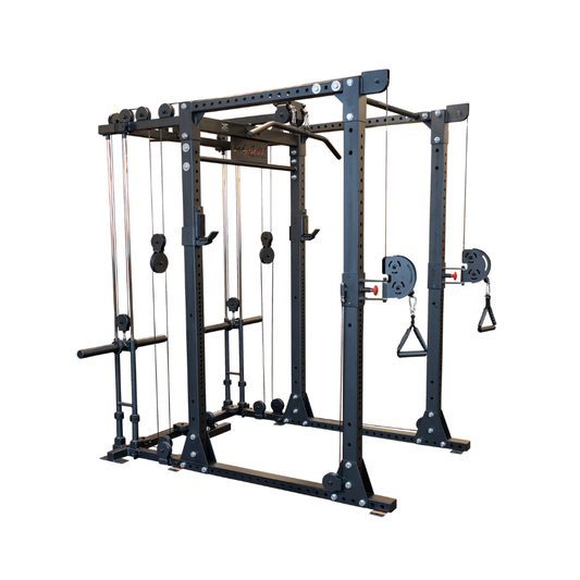 Body-Solid GPR400 Power Rack with Functional Trainer Package | All-In-One Home Gym System