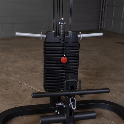 Body-Solid GLA400 Lat Pull Attachment for GPR400 Power Rack | Plate-Loaded High & Low Pulley System