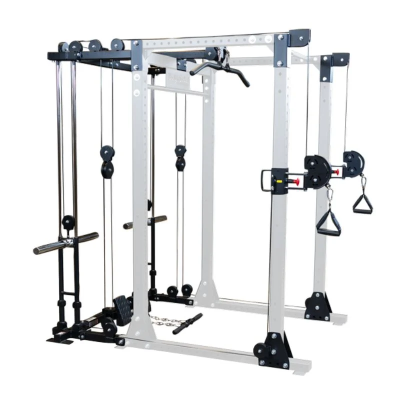 Body-Solid GPRFT & GPRFTS Functional Trainer Attachment for GPR400 Power Rack | Dual Adjustable Cable System