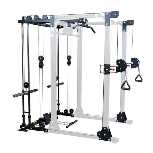 Body-Solid GPRFT & GPRFTS Functional Trainer Attachment for GPR400 Power Rack | Dual Adjustable Cable System