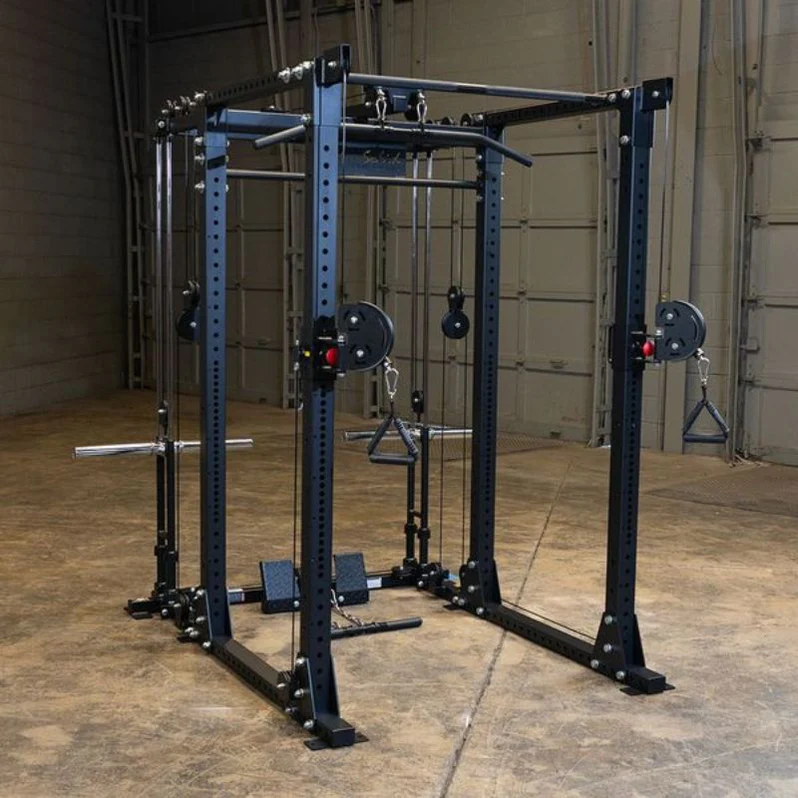 Body-Solid GPRFT & GPRFTS Functional Trainer Attachment for GPR400 Power Rack | Dual Adjustable Cable System