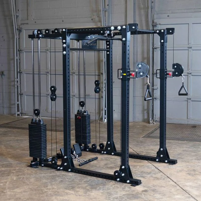 Body-Solid GPRFT & GPRFTS Functional Trainer Attachment for GPR400 Power Rack | Dual Adjustable Cable System