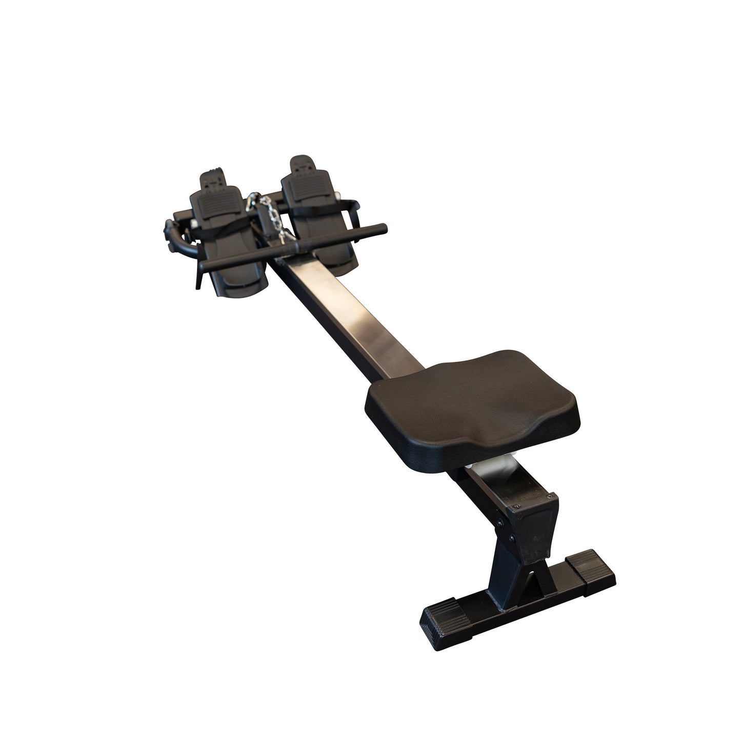 Body-Solid GROW Rower Attachment connected to cable machine – full view