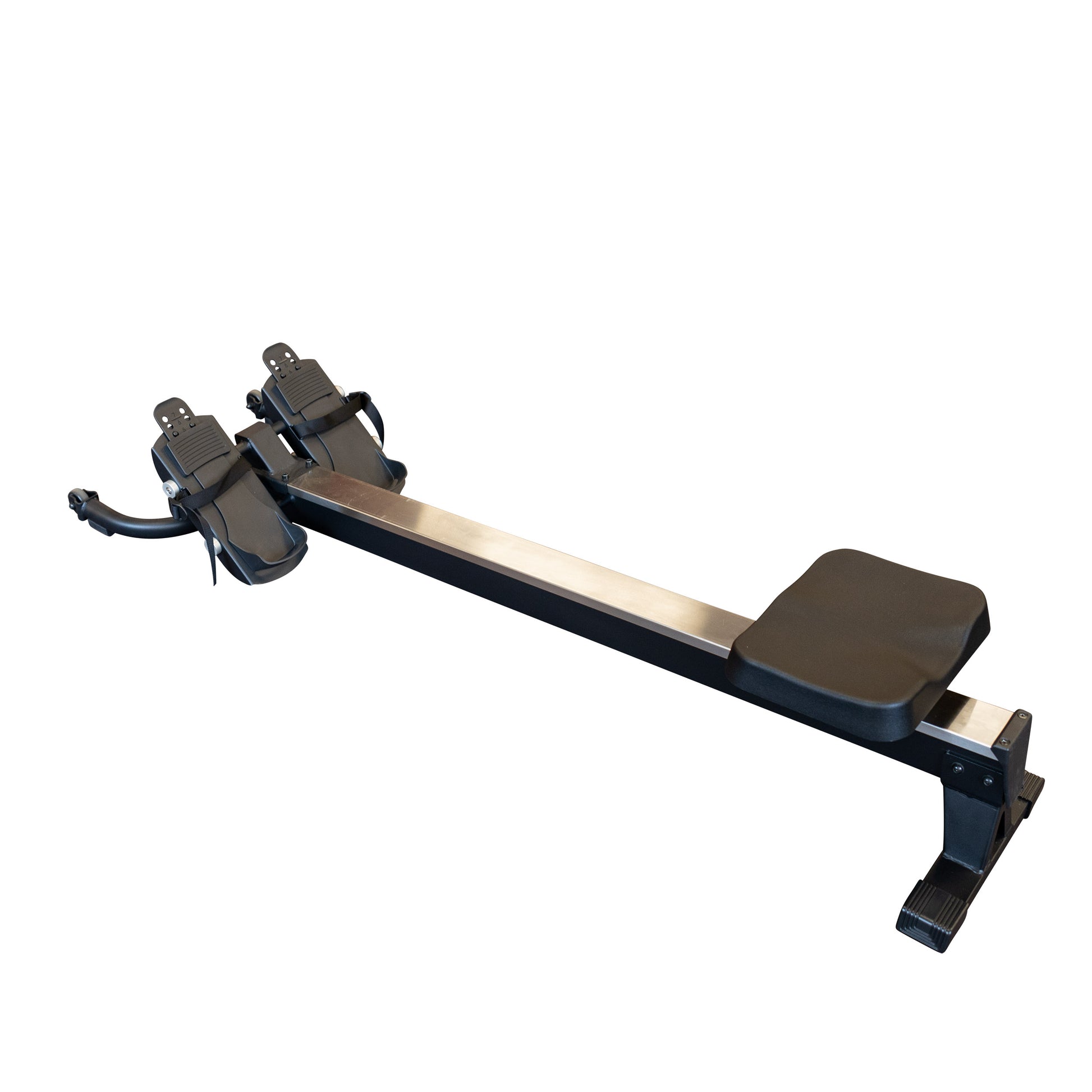 Body-Solid GROW Rower Attachment connected to cable machine – full side view