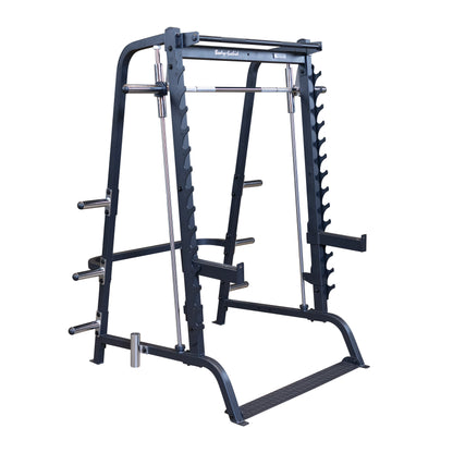 Body‑Solid GS348B Smith Machine front view in black finish