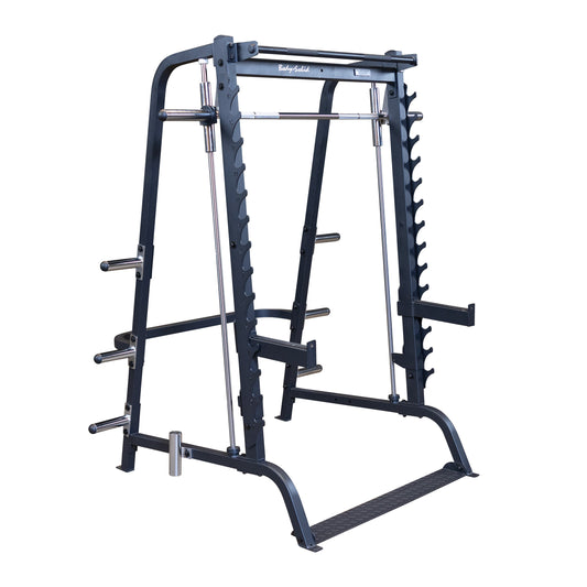 Body‑Solid GS348B Smith Machine front view in black finish