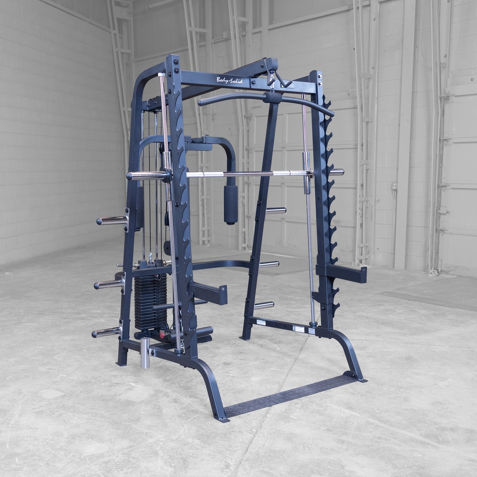 Body‑Solid Series 7 Smith Gym Package GS348BP4 including Smith, bench, lat and pec deck