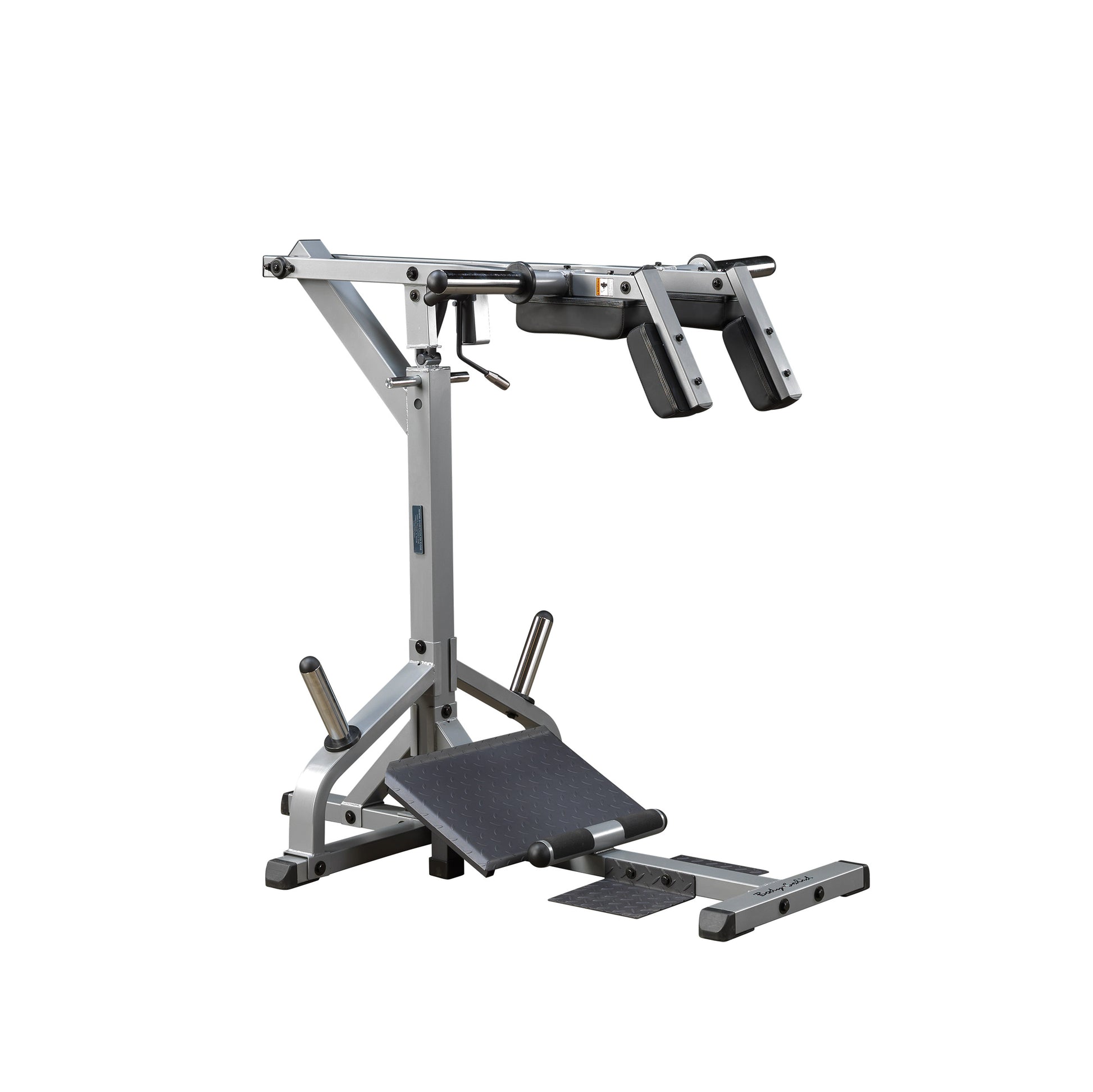 Front view of Body-Solid GSCL360 Leverage Squat & Calf Machine for leg workouts.