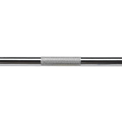 Close-up of center knurling on Body-Solid OB86P1000 shaft