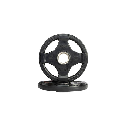 10 lb pair Body‑Solid ORT rubber grip Olympic plate front view