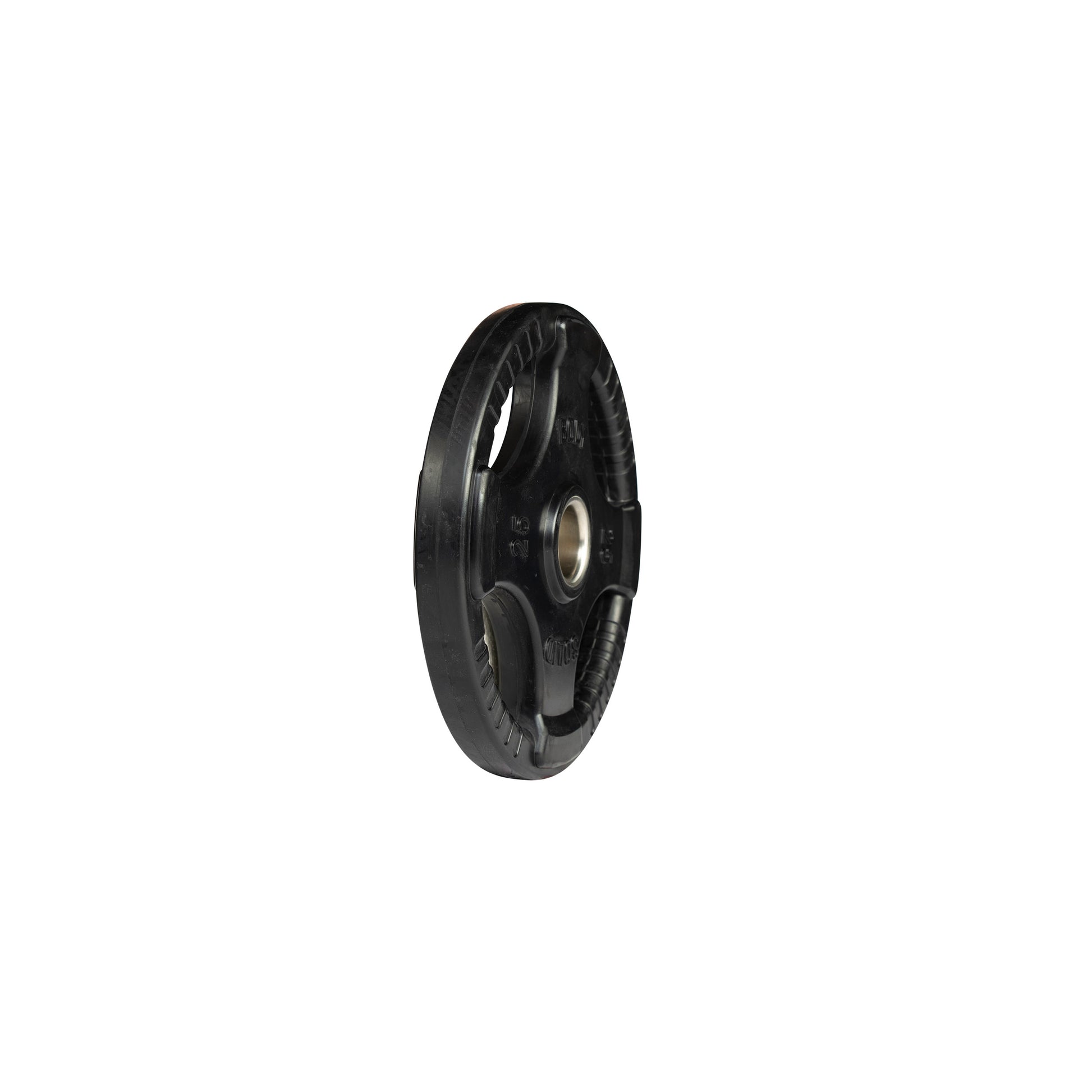25 lb Body‑Solid ORT rubber grip Olympic plate side view