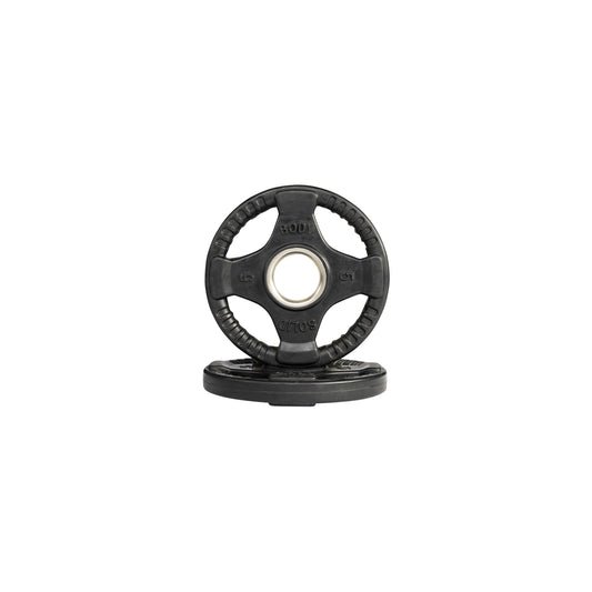 5 lb pair Body‑Solid ORT rubber grip Olympic plate front view