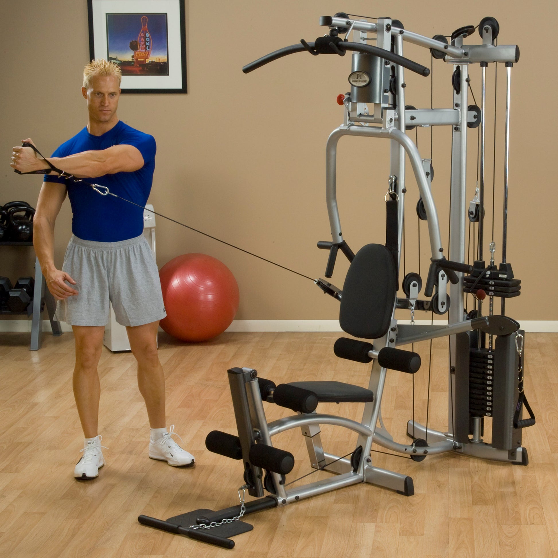 Body-Solid P2X Home Gym in use