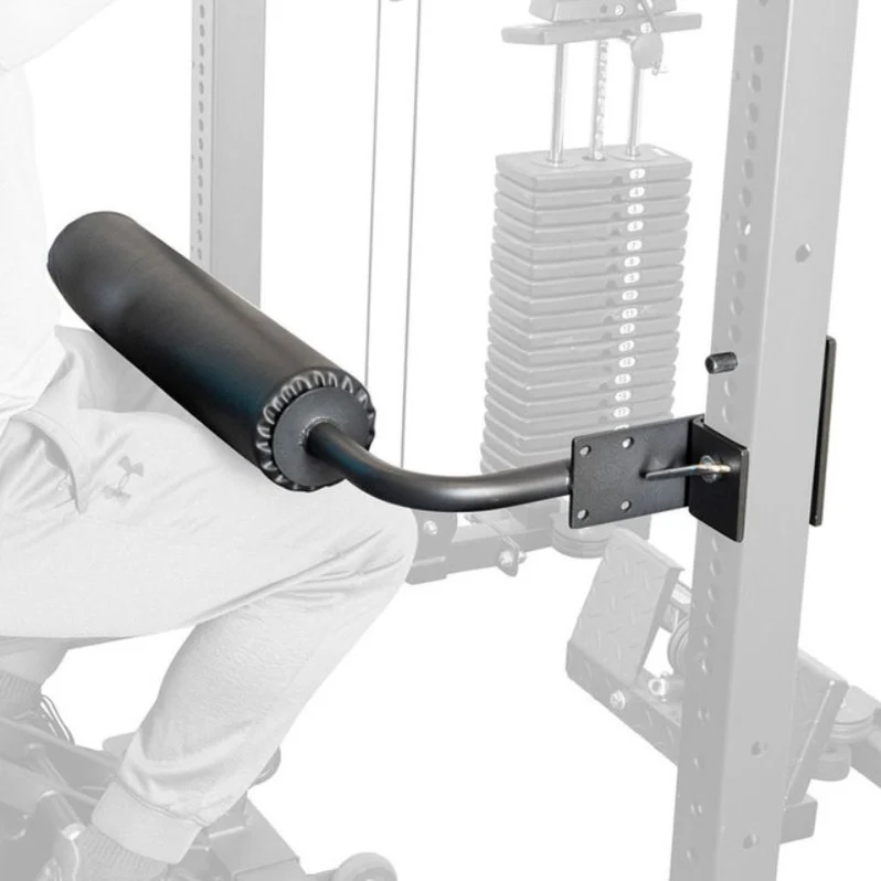 Body-Solid Pro ClubLine SPRLHD Leg Hold Down for SPR500, SPR1000 & GPR400 Power Racks | Rack-Mounted Support Roller
