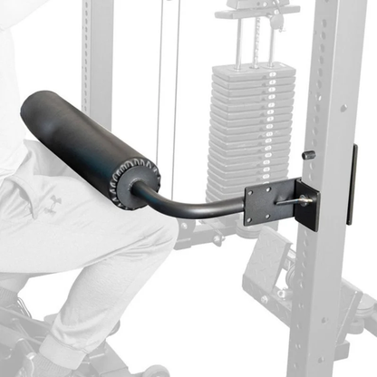 Body-Solid Pro ClubLine SPRLHD Leg Hold Down for SPR500, SPR1000 & GPR400 Power Racks | Rack-Mounted Support Roller