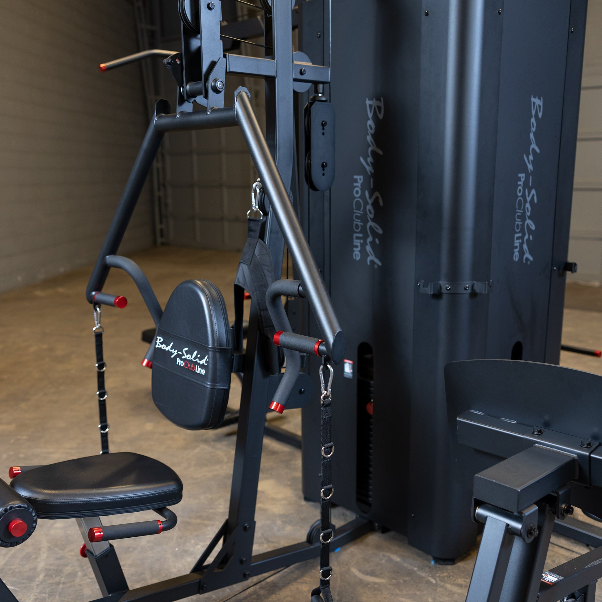 Close-Up of Matte Black 11-Gauge Steel Frame of Body-Solid S1000 Gym