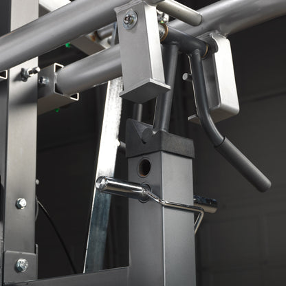 Close-up of Body-Solid SBL460P4 gym frame and durable steel construction