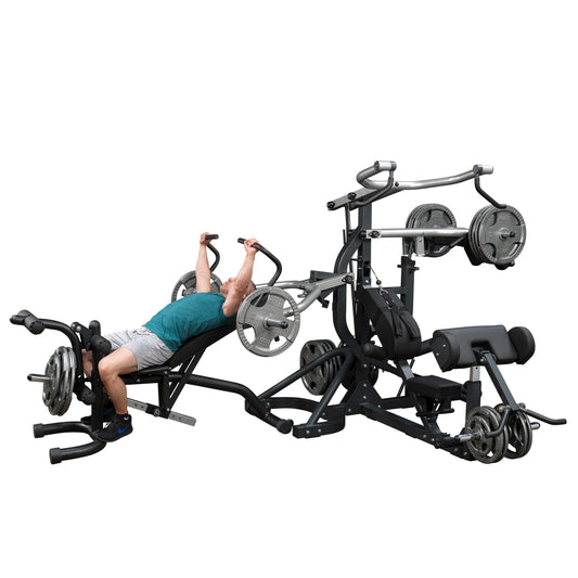 Body-Solid SBL460P4 Freeweight Leverage Gym full view for home gym strength training