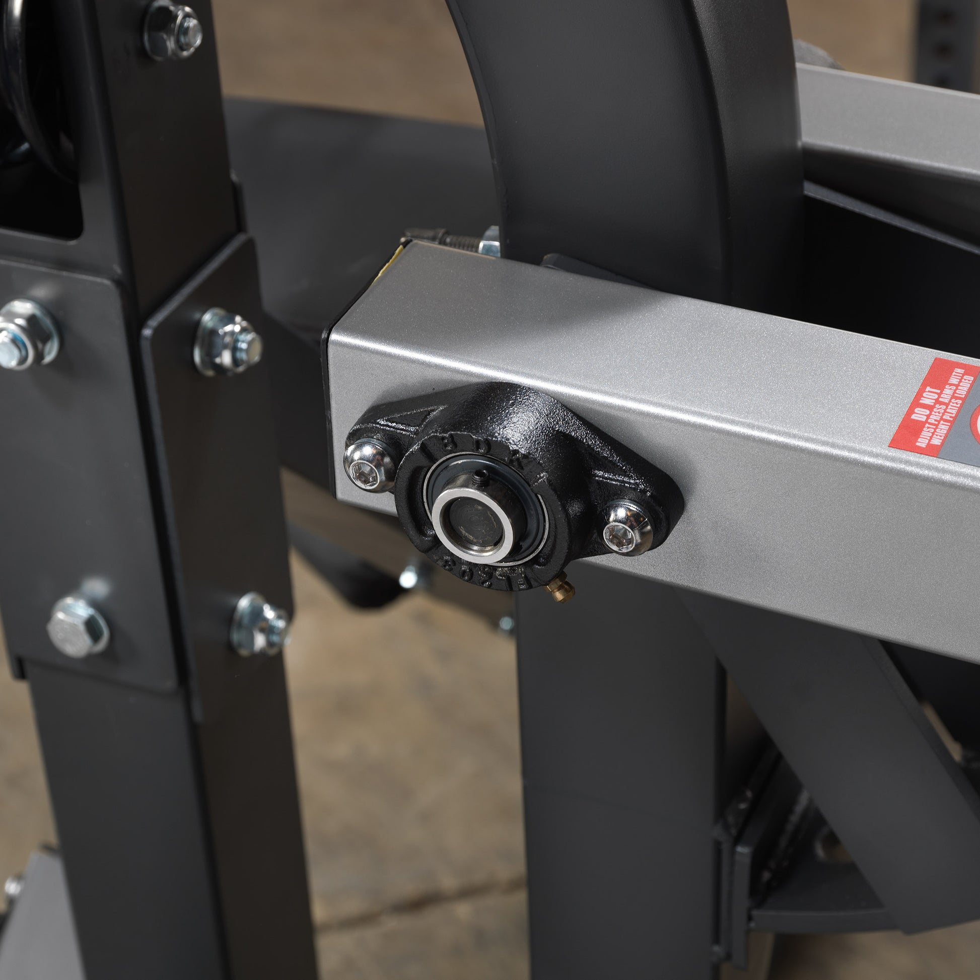 Multi-position leverage arms for different press angles on Body-Solid SBL460P4 gym
