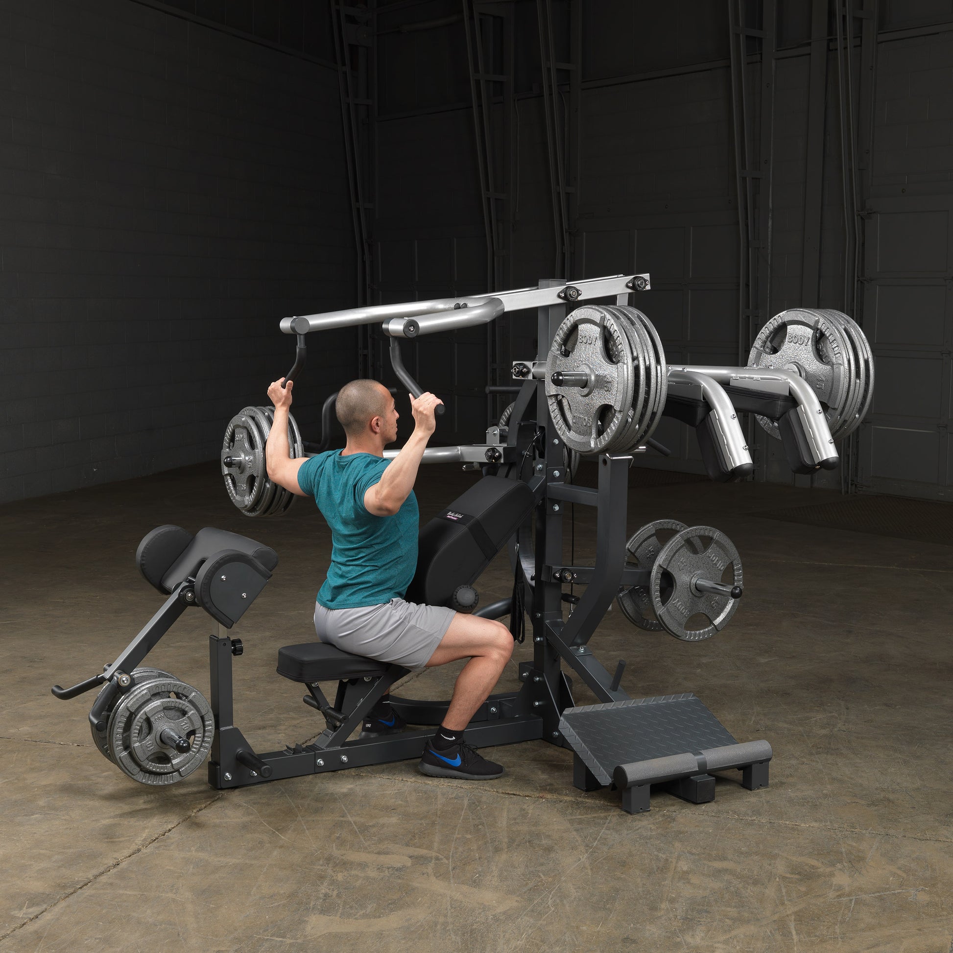 Body-Solid SBL460P4 lat pulldown and seated row station for back training
