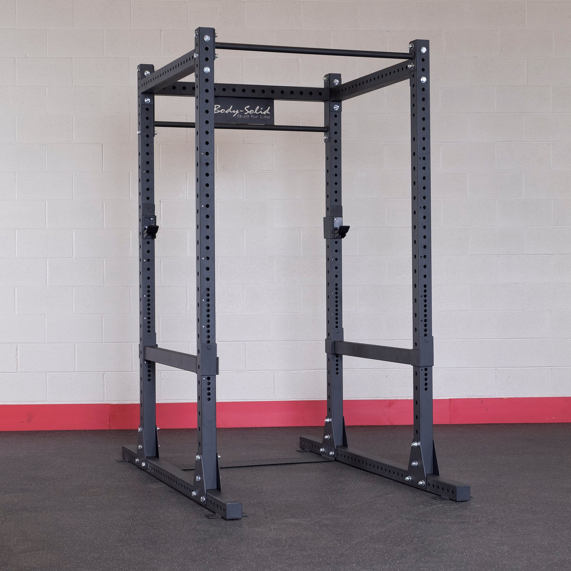 Body-Solid SPR1000 Power Rack setup in a home gym