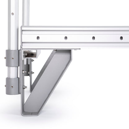 Close-up of the aluminum frame on the Elina Pilates Mentor Reformer