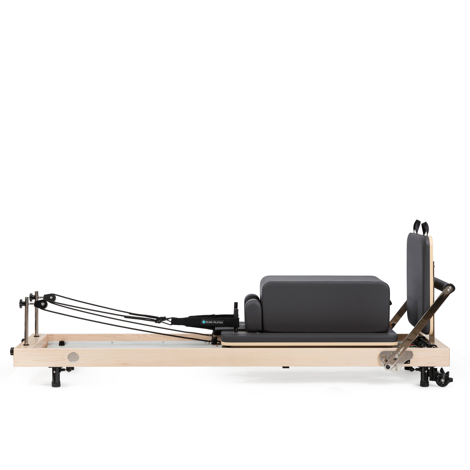 Elina Pilates Vertical Reformer with padded sitting box
