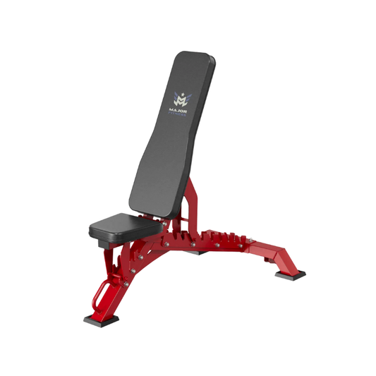 Major Fitness Adjustable Bench | 1300Lbs Capacity Weight Bench PLT01 (Red)