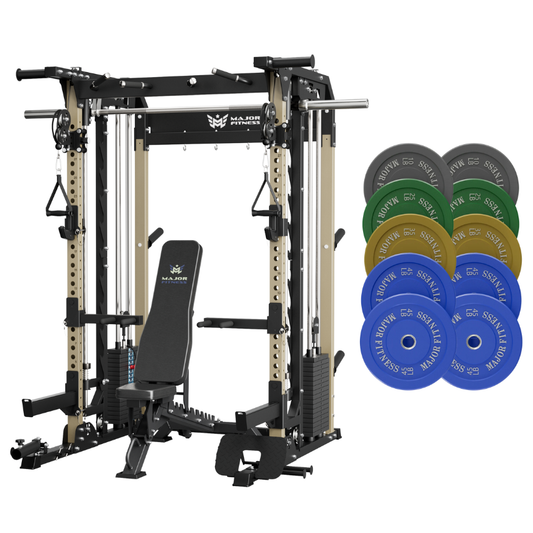 MAJOR FITNESS B52 All-in-One Home Gym Smith Machine Bundle (Recon Desert) Main View