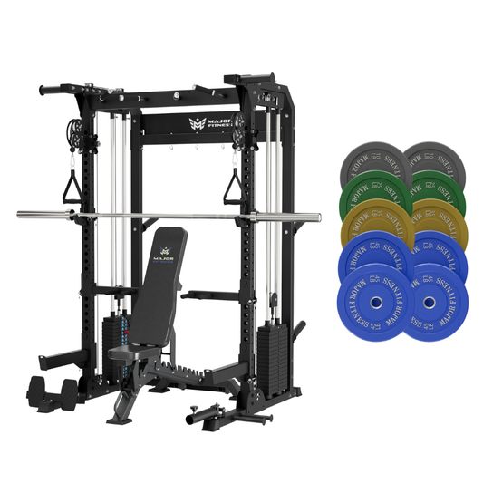 MAJOR FITNESS F22 All-in-One Home Gym Power Rack Bundle (Tactical Black) Main View