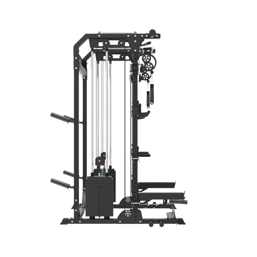 Major Fitness F22 Pro All-In-One Power Rack Home Gym (Tactical Black) Side View