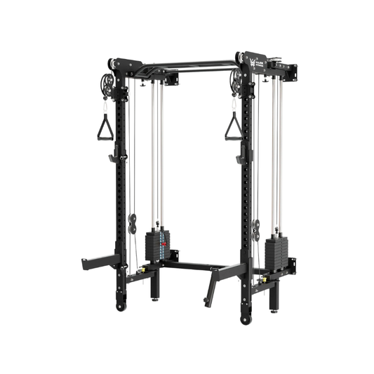MAJOR FITNESS F35 All-in-One Wall Mount Folding Power Rack Home Gym (Tactical Black) Main View